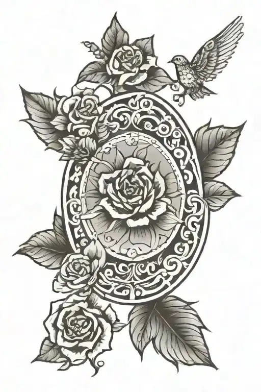 one life and new beginnings strength tattoo design idea
