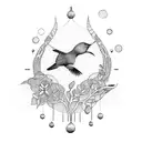 dawn chorus tattoo design idea