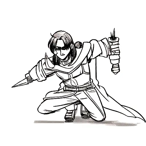 loki  and daggers  tattoo design idea