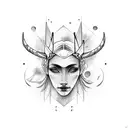 virgo Taurus Sagittarius woman tattoo design idea