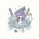 Witch coven tattoo design idea