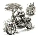 Assasins creed, poison tree, motorbike and dad, and rip aunt tattoo design idea