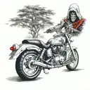 Assasins creed, poison tree, motorbike and dad, and rip aunt tattoo design idea