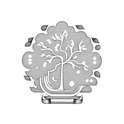 tree of knowledge tattoo design idea