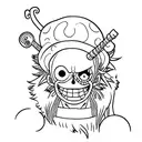 one piece brook  tattoo design idea