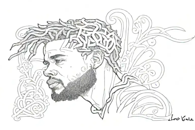 love yourz j cole tattoo design idea