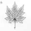 Maple Leaf tattoo design idea