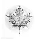 Maple Leaf tattoo design idea