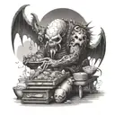 gluttony tattoo design idea