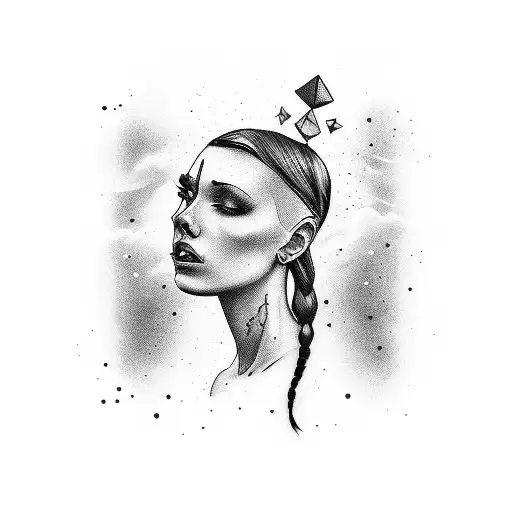 a tattoo indicating strong, unbreakable girl with hope tattoo design idea