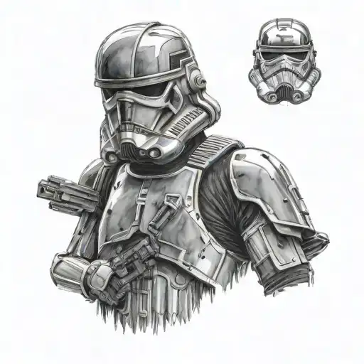 Star Wars death trooper tattoo design idea