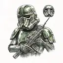 Star Wars death trooper tattoo design idea