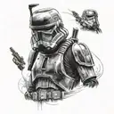 Star Wars death trooper tattoo design idea
