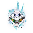 scream tattoo design idea