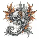 adrenaline molecule tattoo design idea