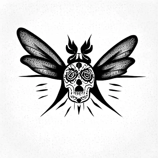 sugar skull sunflower,dragonfly,,rooster,tree, Dino tattoo design idea