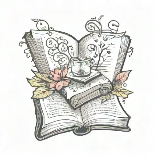 tattoo for book reader tattoo design idea