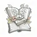 tattoo for book reader tattoo design idea