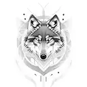 wolf and crows tattoo design idea