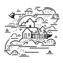 lights will guide you home tattoo design idea