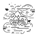 lights will guide you home tattoo design idea