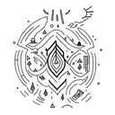 lights will guide you home tattoo design idea