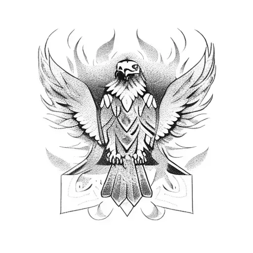 eagle, mexican  tattoo design idea