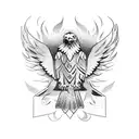 eagle, mexican  tattoo design idea
