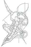 Cyberpunk tattoo design idea