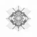 Create a geometric design inspired by medical diagrams tattoo design idea