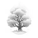 lucky tree tattoo design idea