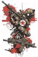 marine corps tattoo design idea