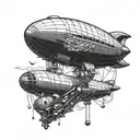 Led Zeppelin Blimp tattoo design idea