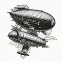 Led Zeppelin Blimp tattoo design idea