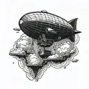 Led Zeppelin Blimp tattoo design idea
