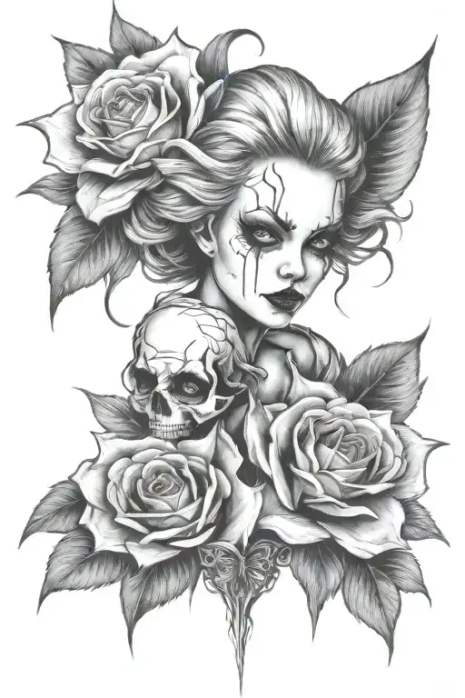 penny wise on the thigh tattoo tattoo design idea