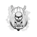 A culinary-themed collage featuring iconic Marvel characters enjoying a meal together tattoo design idea