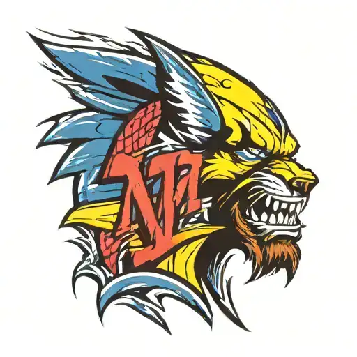 Michigan logo and a wolverine tattoo design idea