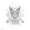 alpha and omega tattoo design idea