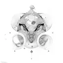 alpha and omega tattoo design idea