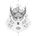 alpha and omega tattoo design idea