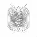 alpha and omega greek letters tattoo design idea