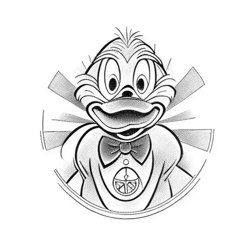 donald  duck tattoo design idea