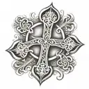 Templar cross tattoo design idea