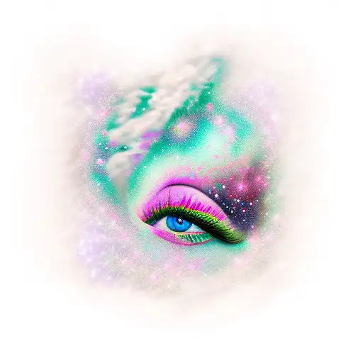 aurora melody rose tattoo design idea