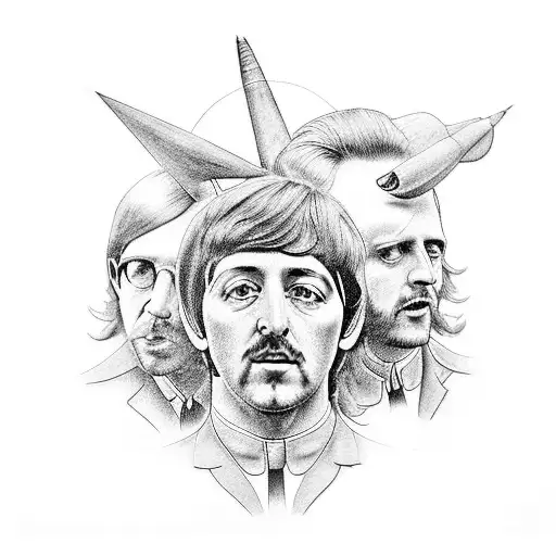 beatles tattoo design idea
