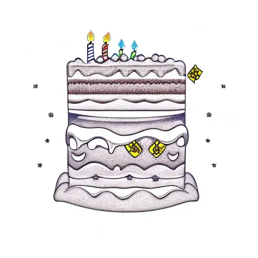birthday cake drawing tumblr