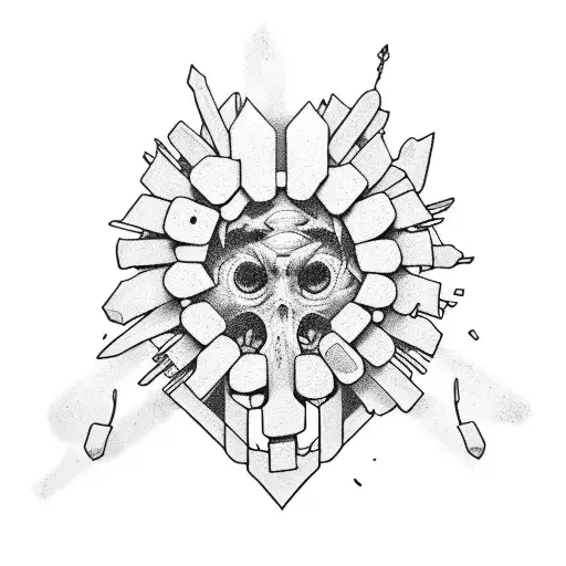 clickers the last of us game  tattoo design idea