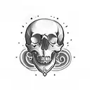 Skull tattoo design idea