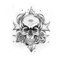 Skull tattoo design idea